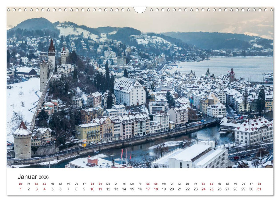 Schweiz - Die schönsten Städte (CALVENDO Wandkalender 2026)
