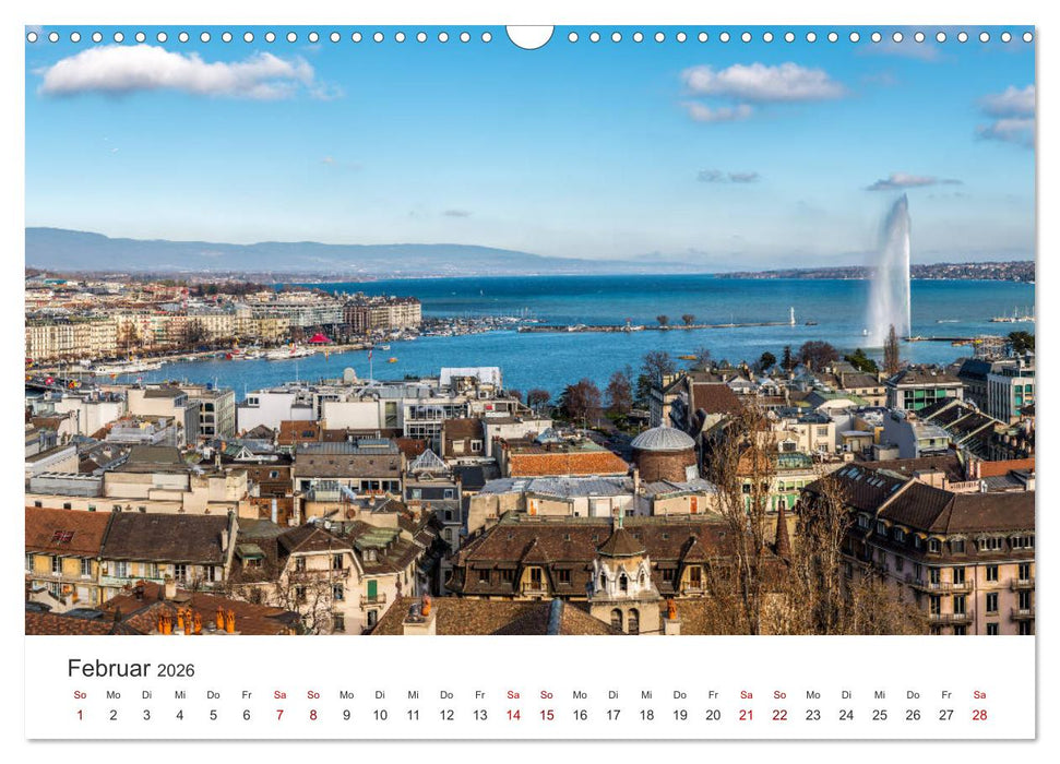 Schweiz - Die schönsten Städte (CALVENDO Wandkalender 2026)
