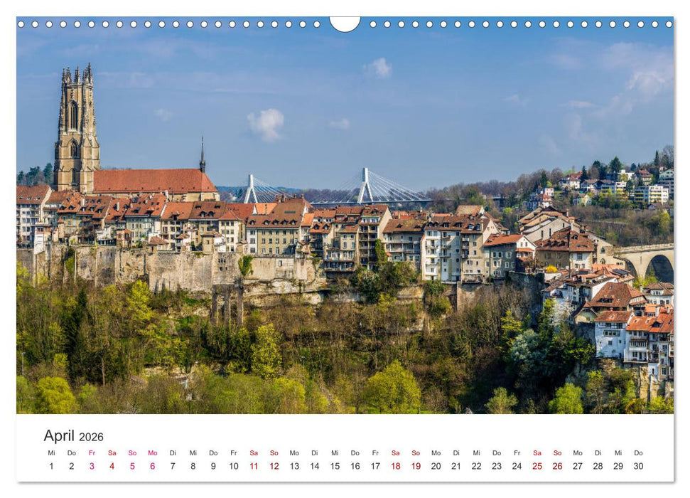 Schweiz - Die schönsten Städte (CALVENDO Wandkalender 2026)