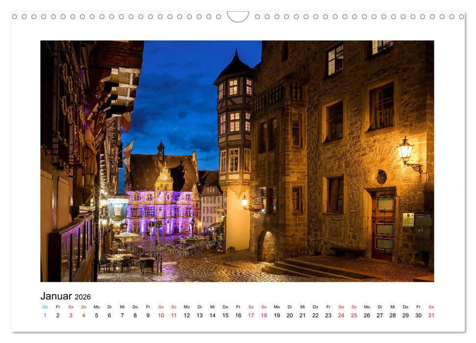 Marburg an der Lahn - ein Jahr in Bildern (CALVENDO Wandkalender 2026)
