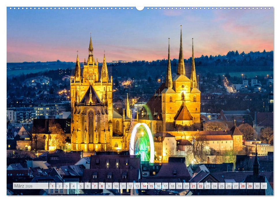 Erfurt. Perle Thüringens. (CALVENDO Wandkalender 2026)