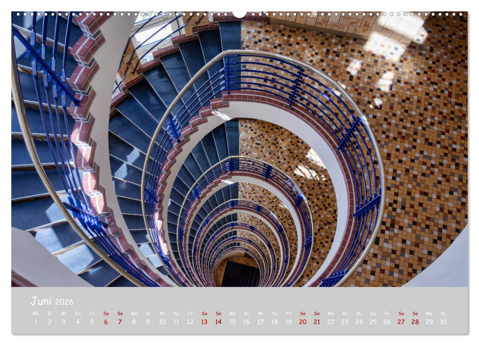 Hamburger Treppenspiralen (CALVENDO Wandkalender 2026)