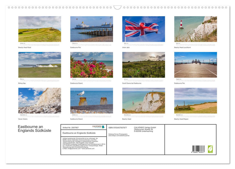 Eastbourne an Englands Südküste (CALVENDO Wandkalender 2026)