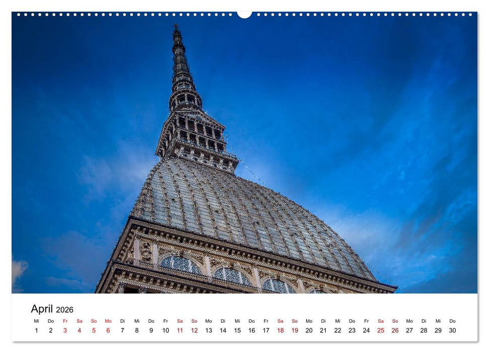 Piemont und Turin (CALVENDO Wandkalender 2026)
