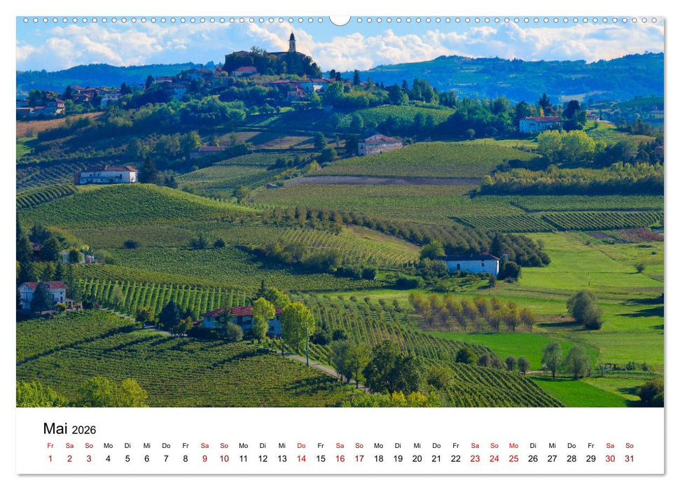 Piemont und Turin (CALVENDO Wandkalender 2026)