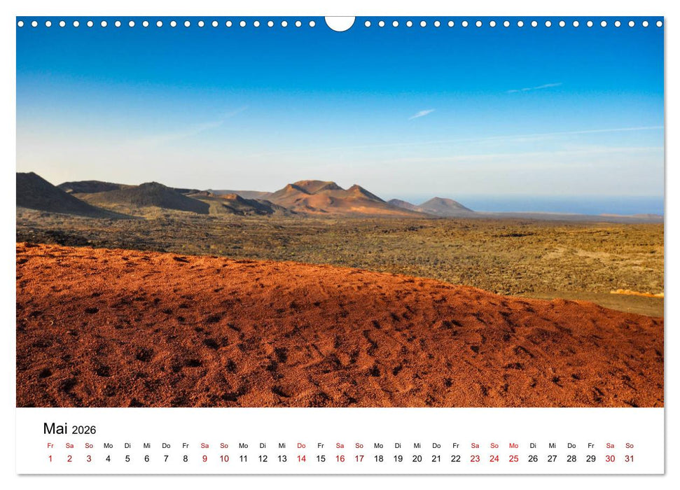 Lanzarote - Die Farben der Natur (CALVENDO Wandkalender 2026)