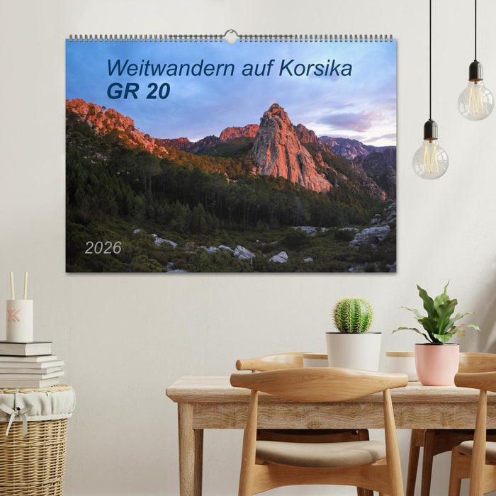 Weitwandern auf Korsika GR 20 (CALVENDO Wandkalender 2026)