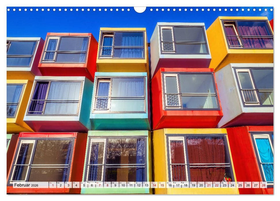 Architektur treibt's bunt (CALVENDO Wandkalender 2026)
