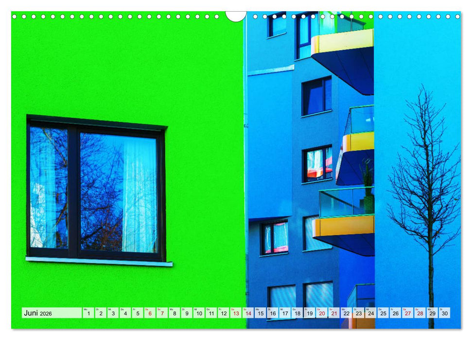 Architektur treibt's bunt (CALVENDO Wandkalender 2026)