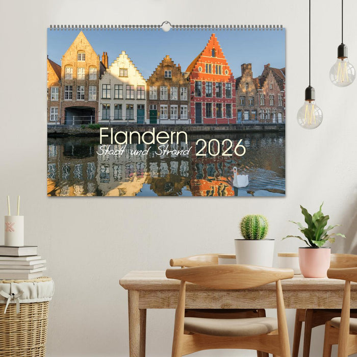 Flandern - Stadt und Strand (CALVENDO Wandkalender 2026)