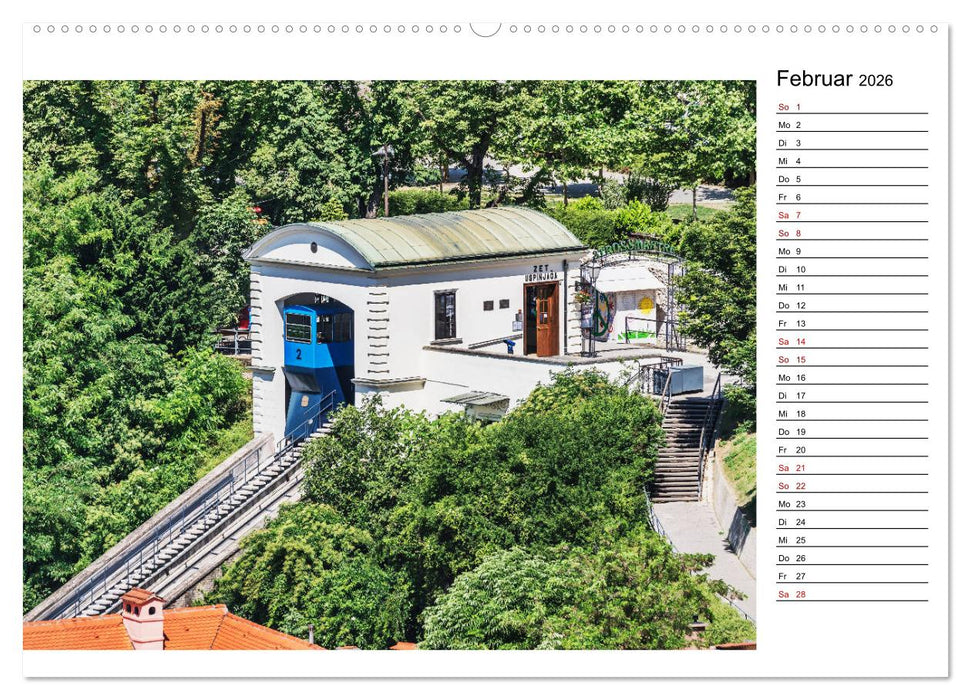 Ein Wochenende in Zagreb (CALVENDO Wandkalender 2026)