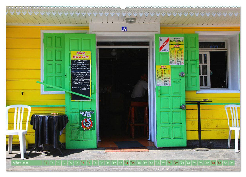 La Réunion - Vulkane und kreolische Kultur (CALVENDO Wandkalender 2026)