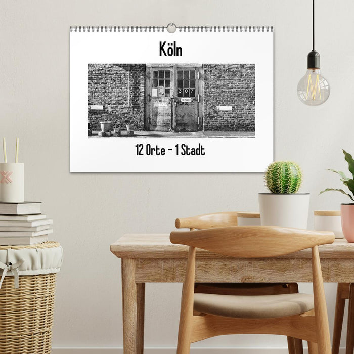 Köln. 12 Orte - 1 Stadt (CALVENDO Wandkalender 2026)