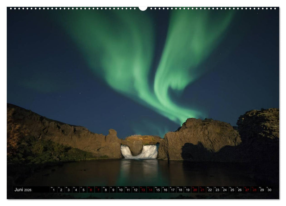 Aurora borealis - Magische Polarlichtnächte in Island und Norwegen (CALVENDO Wandkalender 2026)