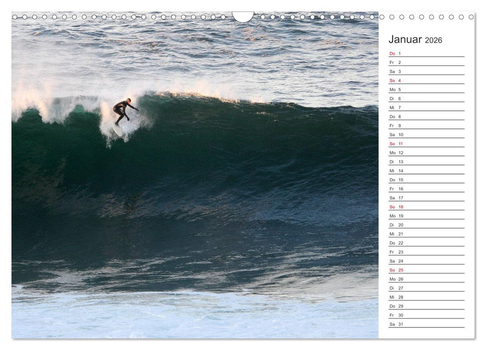 Surfen - Spaß auf den Wellen (CALVENDO Wandkalender 2026)