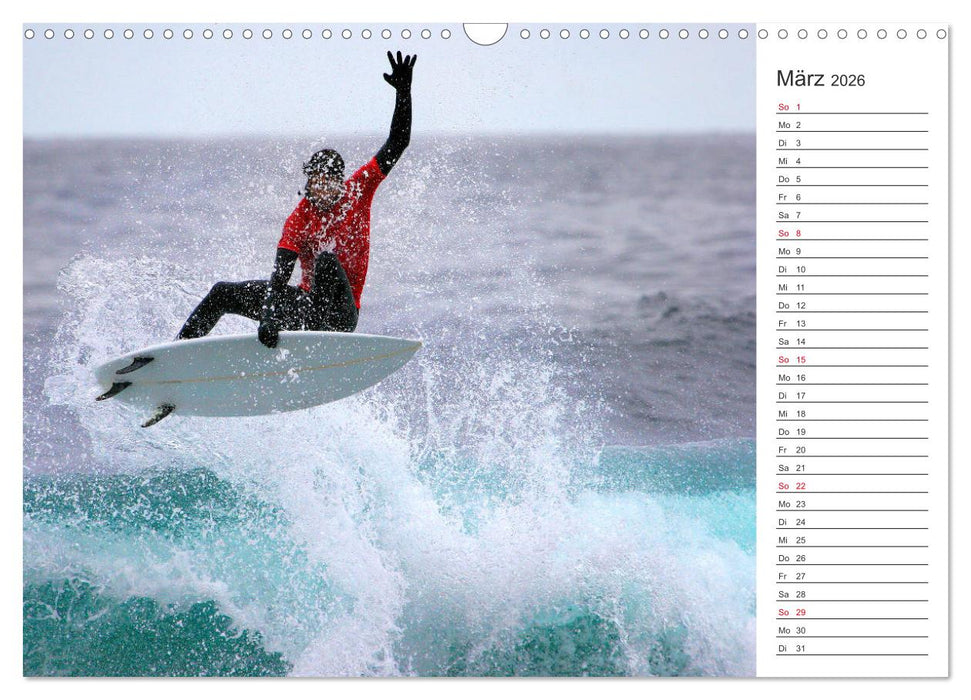 Surfen - Spaß auf den Wellen (CALVENDO Wandkalender 2026)