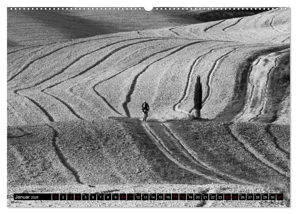 Toscana - monocromatico (CALVENDO Wandkalender 2026)