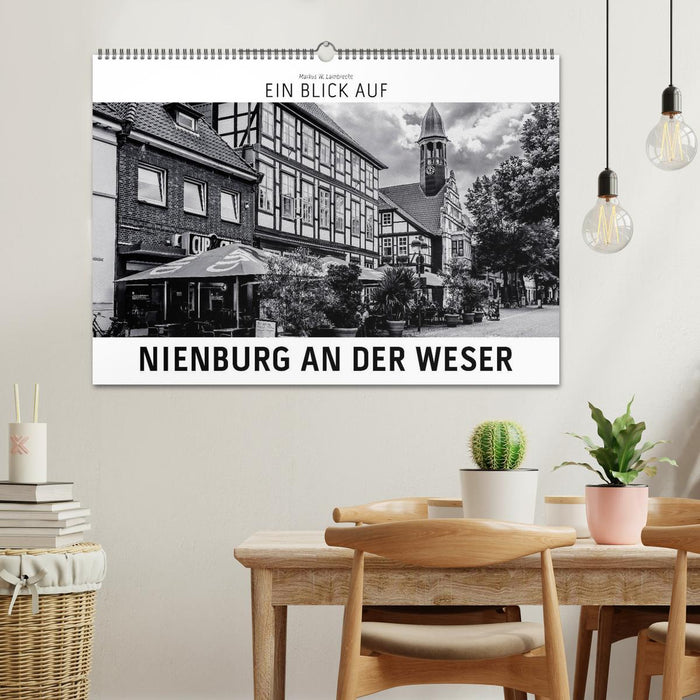 Ein Blick auf Nienburg an der Weser (CALVENDO Wandkalender 2026)