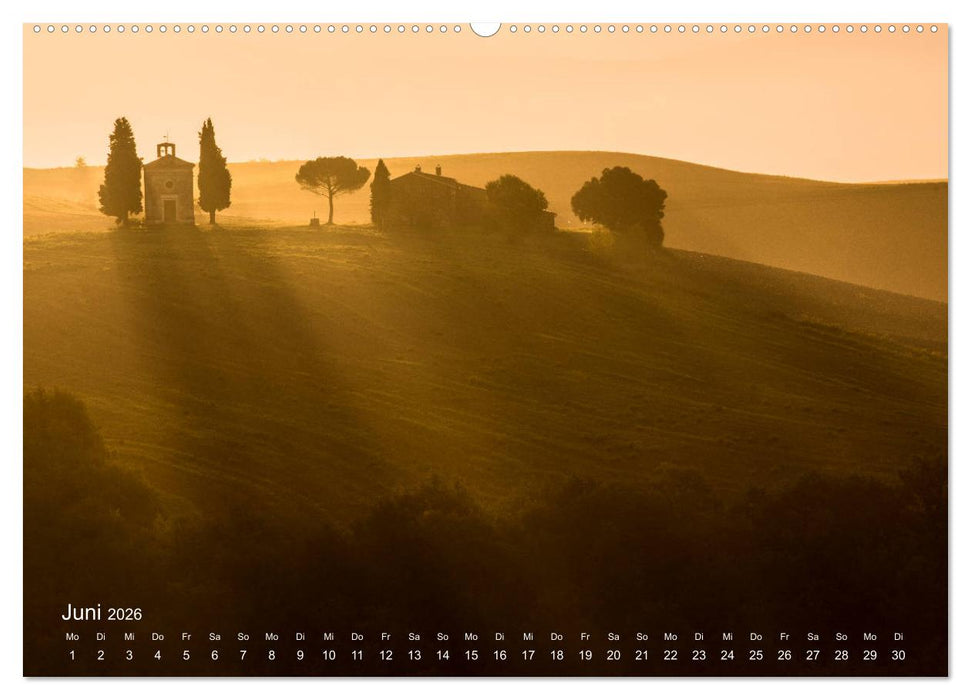 Traumblicke Toskana - Licht, Land, Leben (CALVENDO Wandkalender 2026)