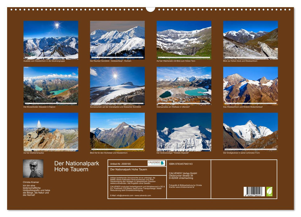 Der Nationalpark Hohe Tauern (CALVENDO Wandkalender 2026)