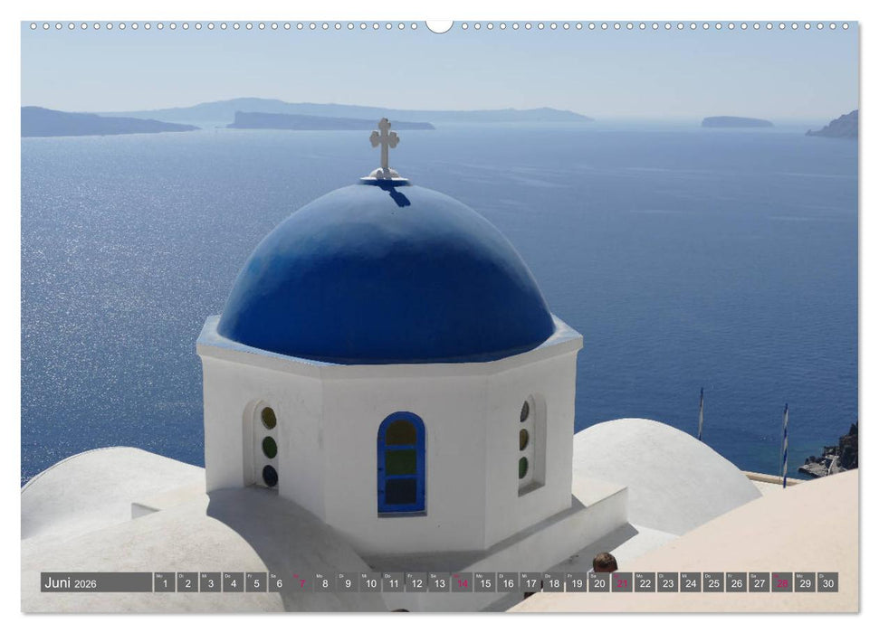 Santorini - Insel ewiger Liebe (CALVENDO Wandkalender 2026)