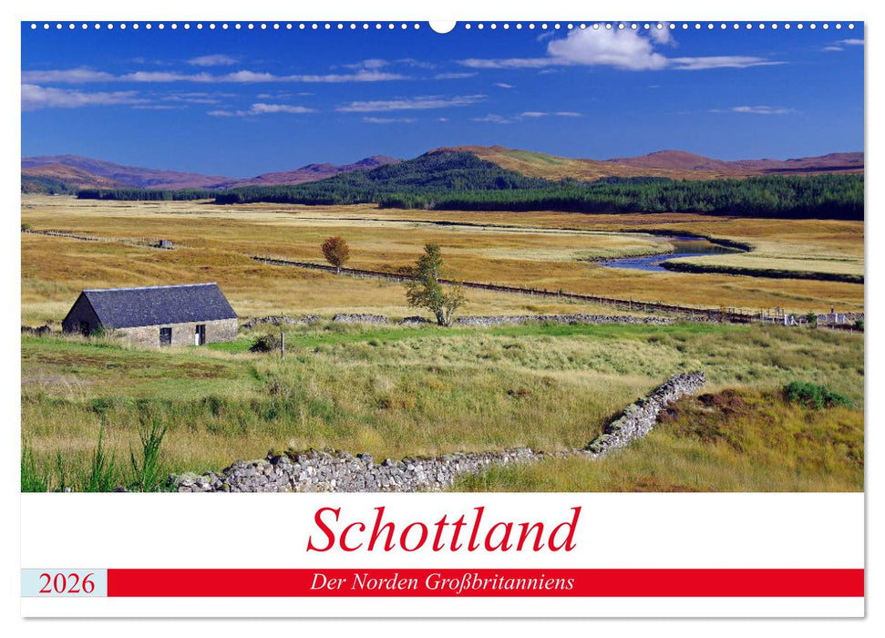 Schottland - Der Norden Großbritanniens (CALVENDO Wandkalender 2026)