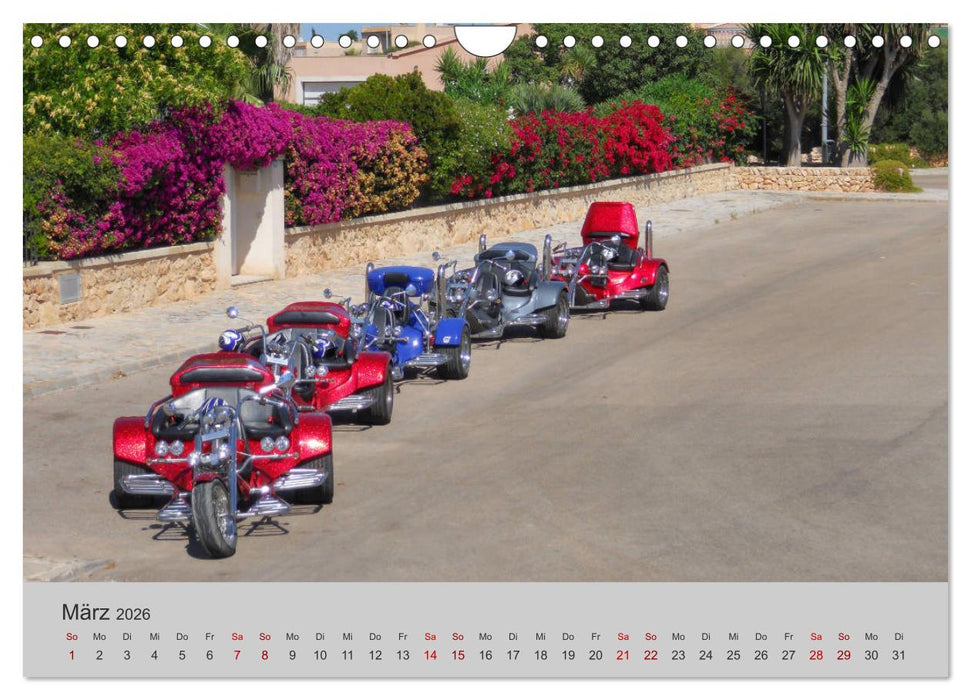 Trikes - Unterwegs auf drei Rädern (CALVENDO Wandkalender 2026)