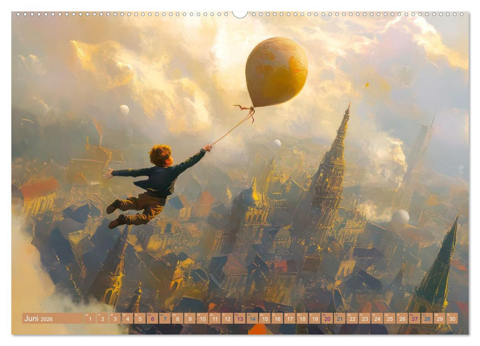 Verträumte Begegnungen - Kinderkalender (CALVENDO Wandkalender 2026)