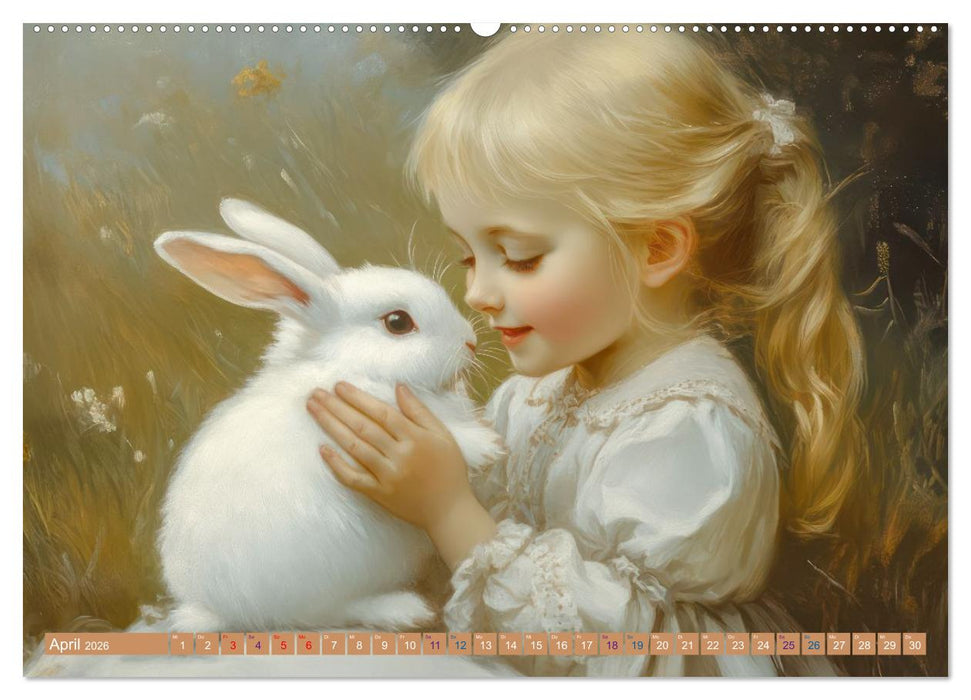 Verträumte Begegnungen - Kinderkalender (CALVENDO Premium Wandkalender 2026)