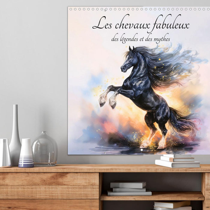 Les chevaux fabuleux des légendes et des mythes (CALVENDO Calendrier mensuel 2026)