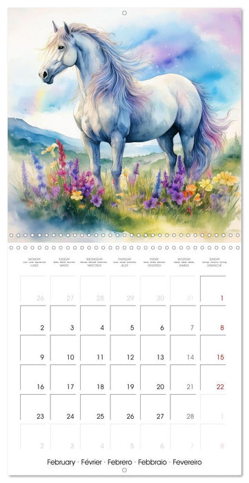 Les chevaux fabuleux des légendes et des mythes (CALVENDO Calendrier mensuel 2026)