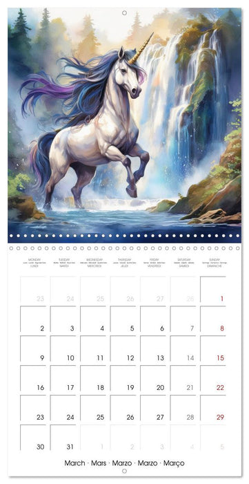 Les chevaux fabuleux des légendes et des mythes (CALVENDO Calendrier mensuel 2026)