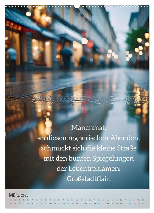 Manchmal - Poetische Momentaufnahmen (CALVENDO Wandkalender 2026)
