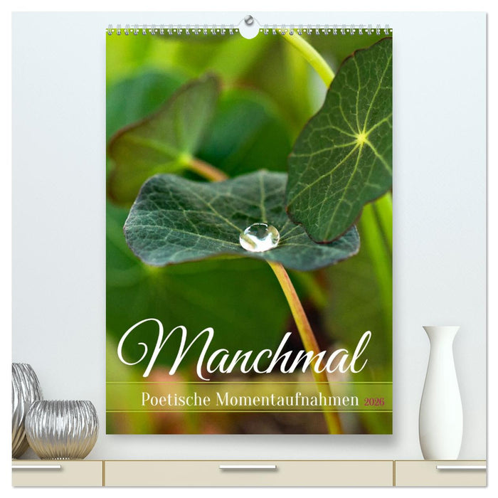 Manchmal - Poetische Momentaufnahmen (CALVENDO Premium Wandkalender 2026)
