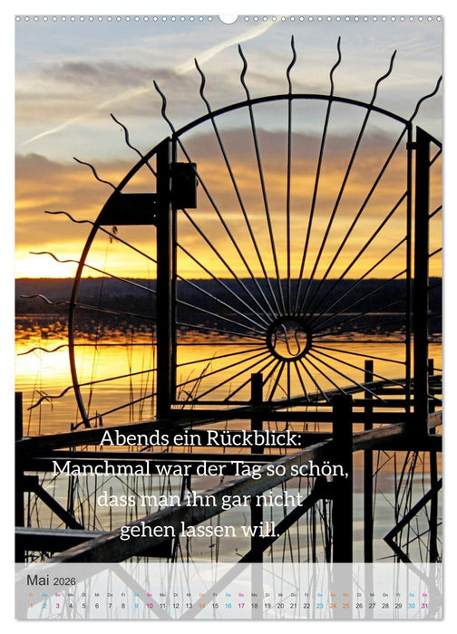 Manchmal - Poetische Momentaufnahmen (CALVENDO Premium Wandkalender 2026)