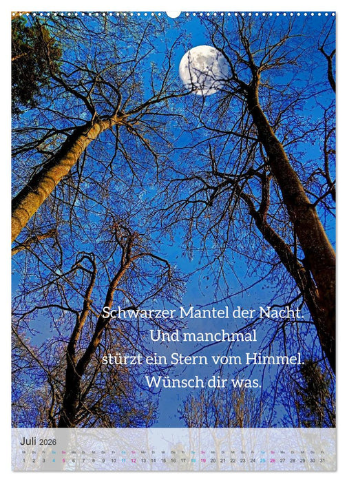 Manchmal - Poetische Momentaufnahmen (CALVENDO Premium Wandkalender 2026)