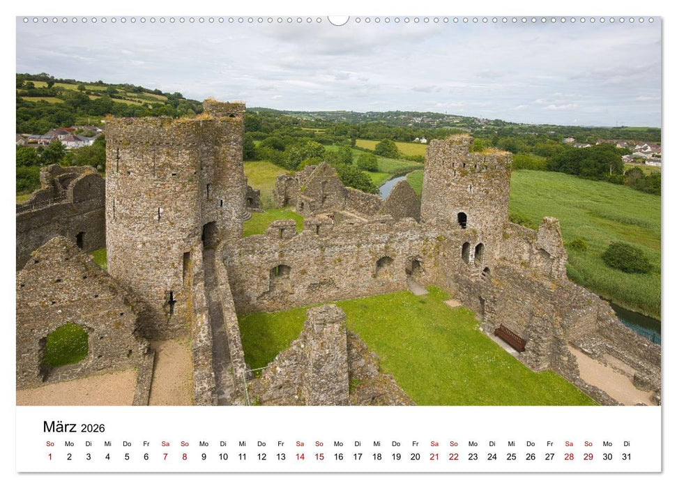 Wales Land der Sehenswürdigkeiten, Landschaften und Natur (CALVENDO Wandkalender 2026)