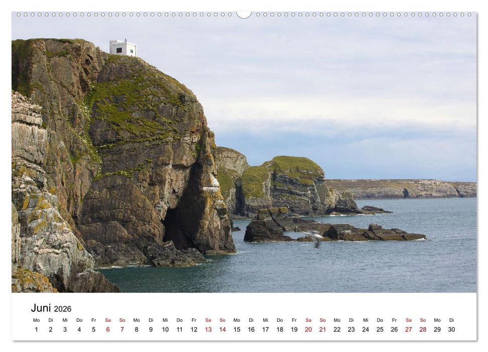 Wales Land der Sehenswürdigkeiten, Landschaften und Natur (CALVENDO Premium Wandkalender 2026)
