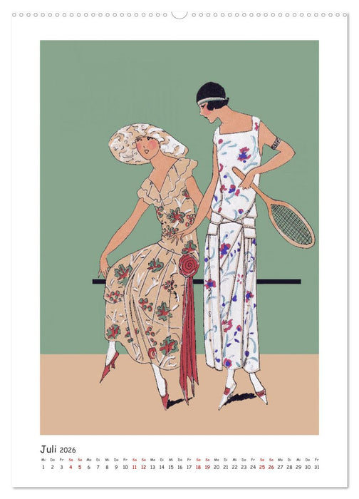 Paris Fashion Art déco (CALVENDO Premium Wandkalender 2026)