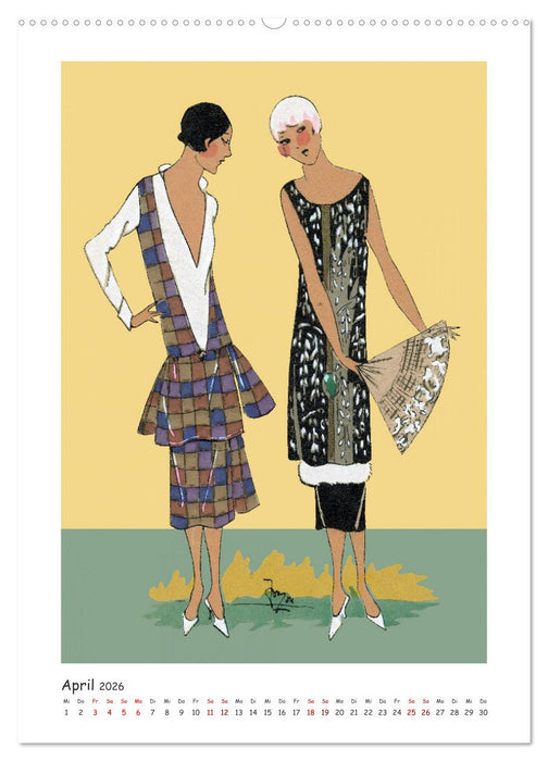 Paris Fashion Art déco (CALVENDO Wandkalender 2026)
