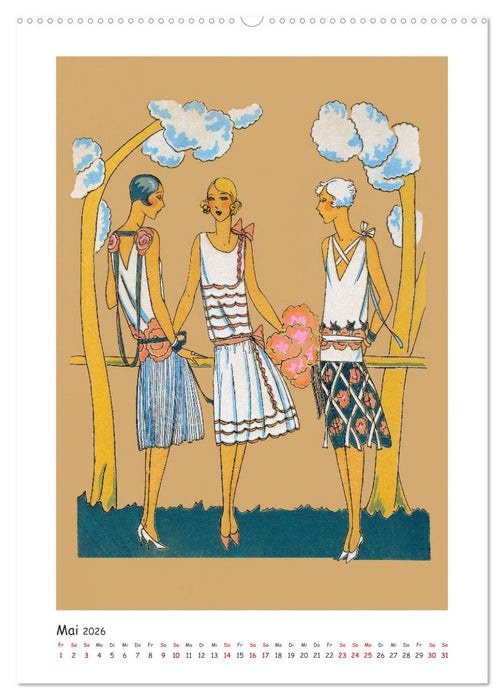 Paris Fashion Art déco (CALVENDO Wandkalender 2026)