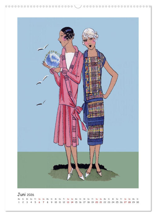 Paris Fashion Art déco (CALVENDO Wandkalender 2026)