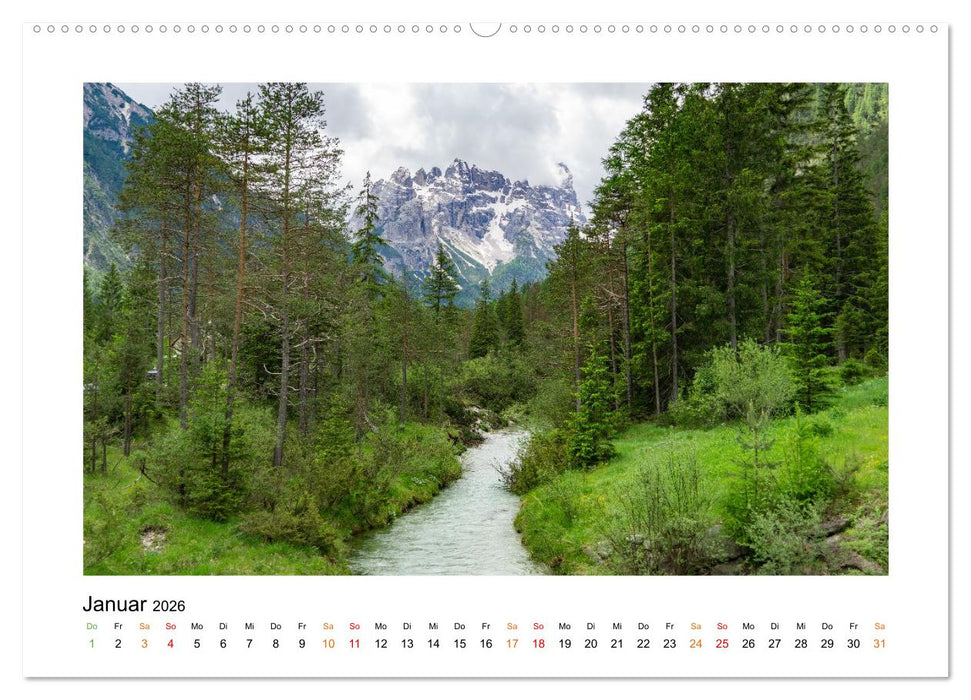 Südtirol - Traumhafte Berge und Seen im Norden Italiens (CALVENDO Wandkalender 2026)