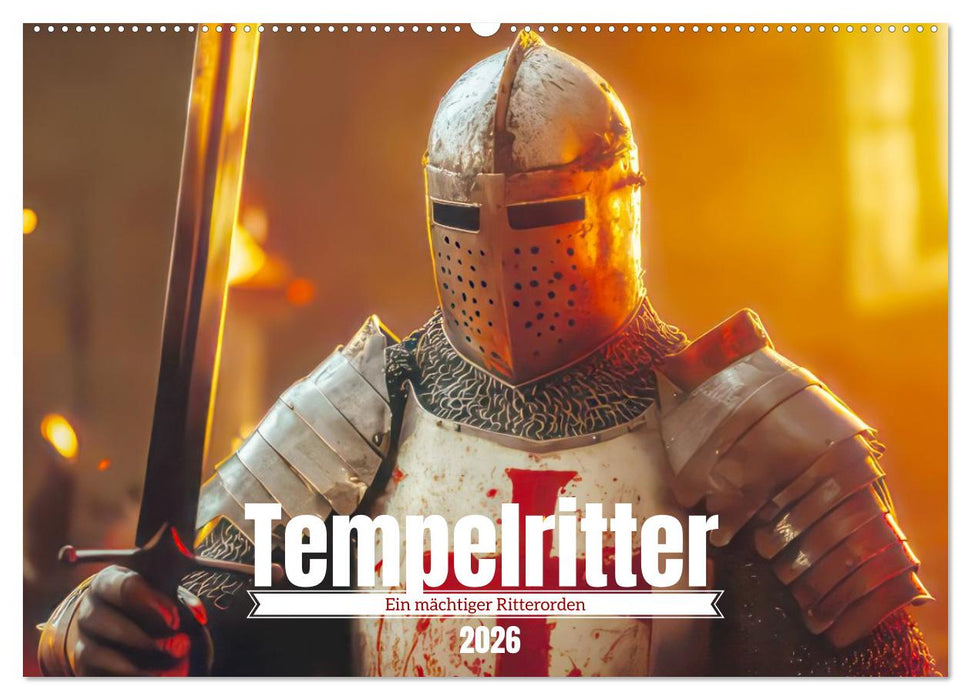 Tempelritter - Ein mächtiger Ritterorden (CALVENDO Wandkalender 2026)