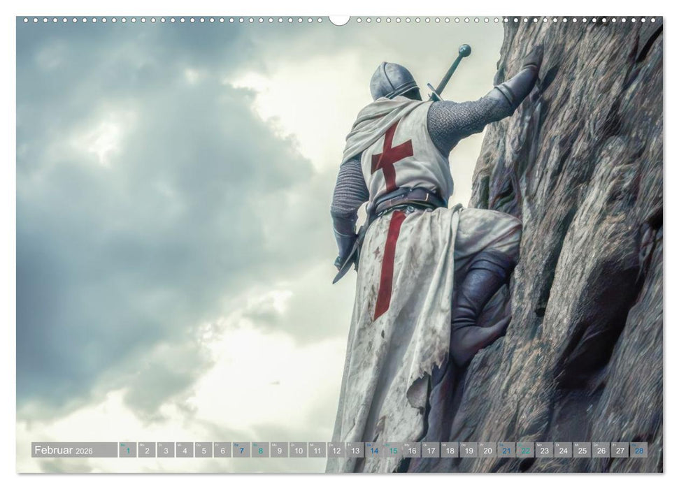 Tempelritter - Ein mächtiger Ritterorden (CALVENDO Wandkalender 2026)