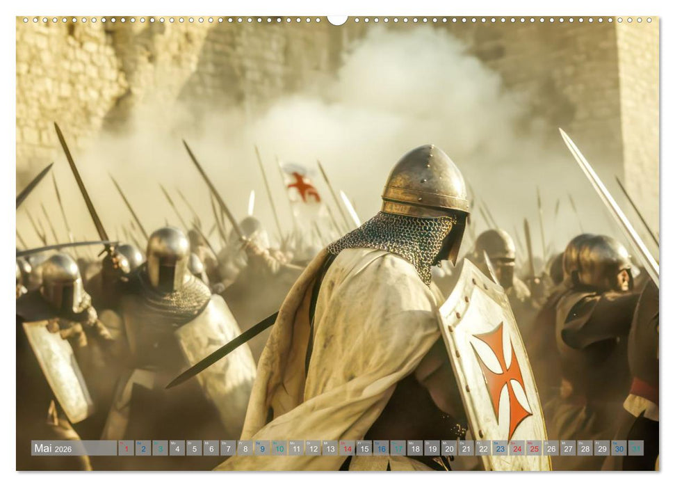 Tempelritter - Ein mächtiger Ritterorden (CALVENDO Wandkalender 2026)
