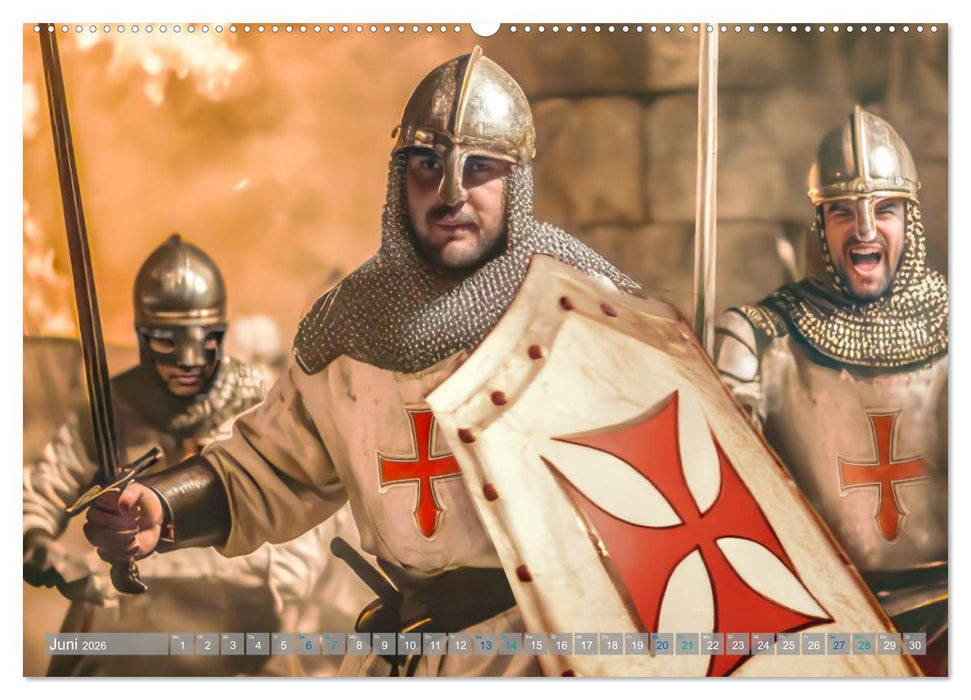 Tempelritter - Ein mächtiger Ritterorden (CALVENDO Wandkalender 2026)