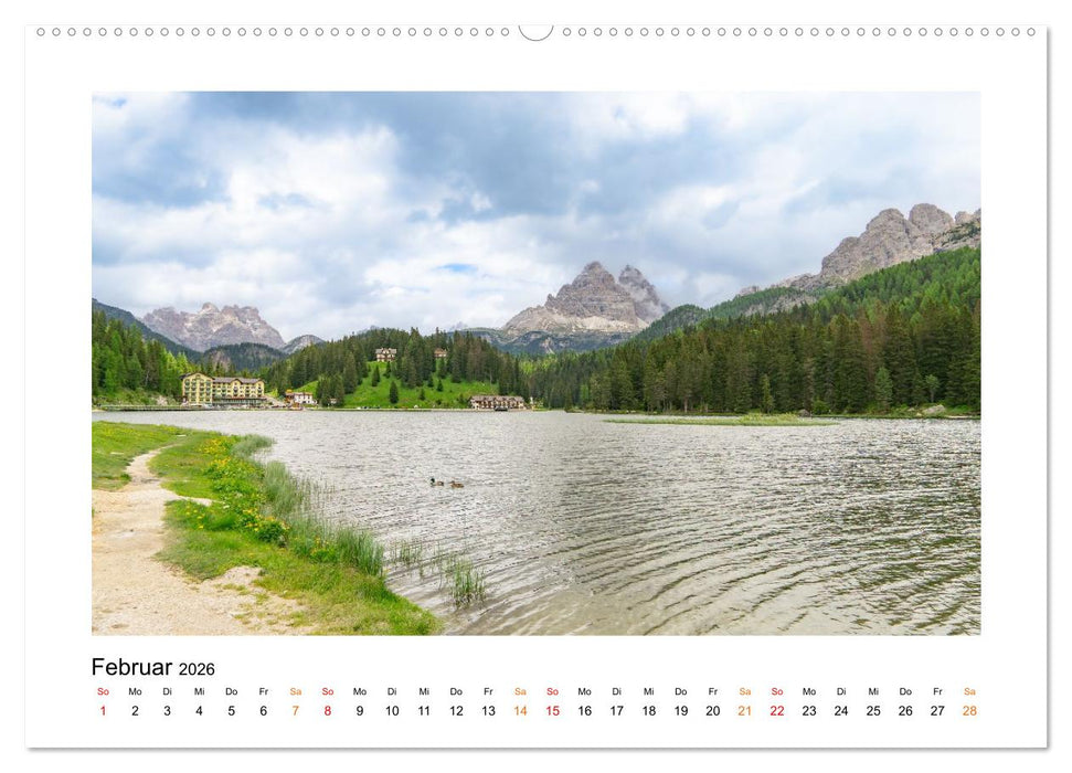 Südtirol - Traumhafte Berge und Seen im Norden Italiens (CALVENDO Premium Wandkalender 2026)