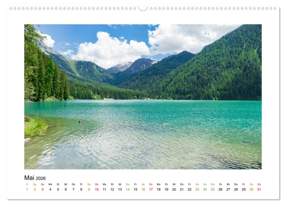 Südtirol - Traumhafte Berge und Seen im Norden Italiens (CALVENDO Premium Wandkalender 2026)