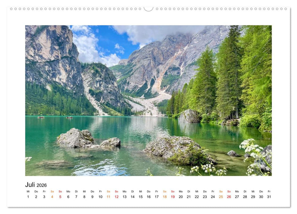 Südtirol - Traumhafte Berge und Seen im Norden Italiens (CALVENDO Premium Wandkalender 2026)